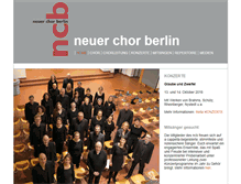 Tablet Screenshot of neuer-chor-berlin.de